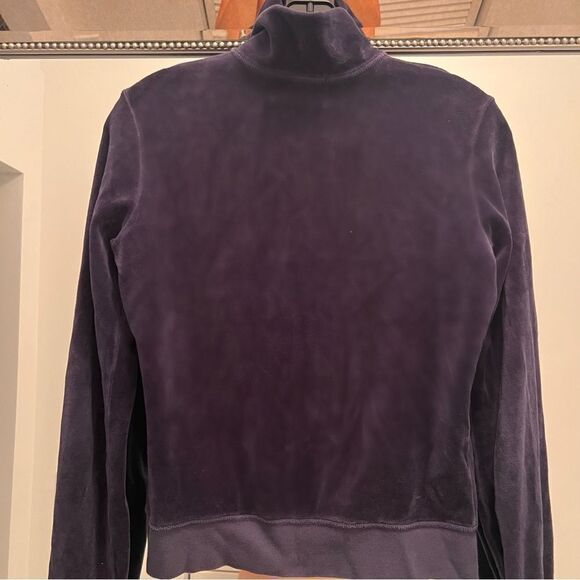 💙 Juicy Couture Velour Zip Up Jacket sz Medium - Picture 2 of 2